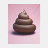 Poop Emoji Fleece Deken (Voorkant)