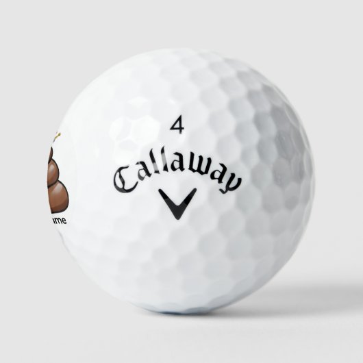 Poop Emoji Funny Golf Ball – Funny King of Poop Golfballen (Logo)