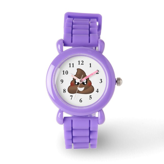 Poop Emoji Horloge (Voorkant)