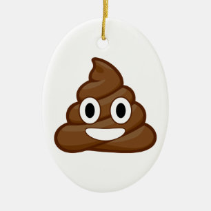 poop emoji keramisch ornament