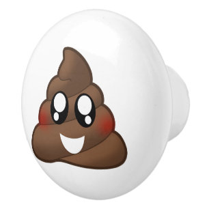 Poop Emoji Keramische Knop