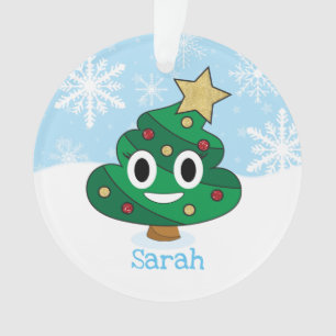 Poop Emoji Kerstversiering Ornament