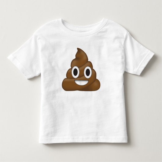Poop emoji kinder shirts (Voorkant)