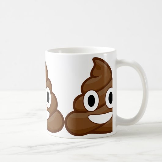 poop emoji koffiemok (Rechts)