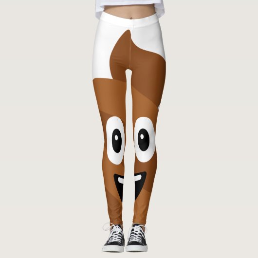 Poop Emoji Leggings (Voorkant)