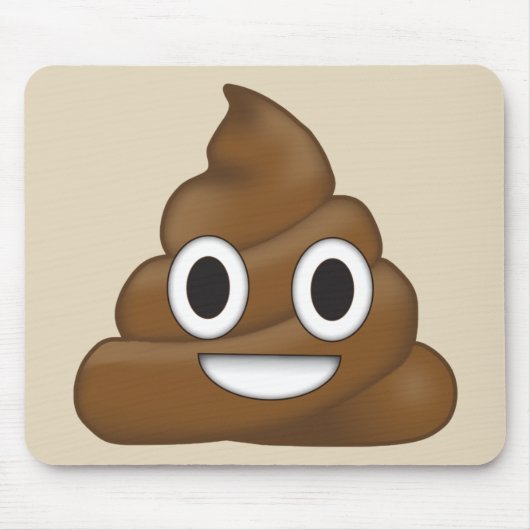 Poop Emoji Muismat (Voorkant)
