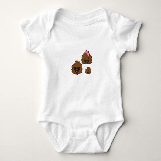 poop emoji romper (Voorkant)