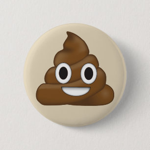 Poop Emoji Ronde Button 5,7 Cm