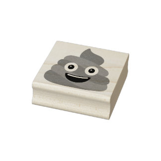 Poop Emoji Rubber Stamp Rubberstempel