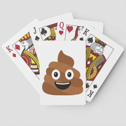 Poop Emoji-speelkaarten Pokerkaarten (Achterkant)