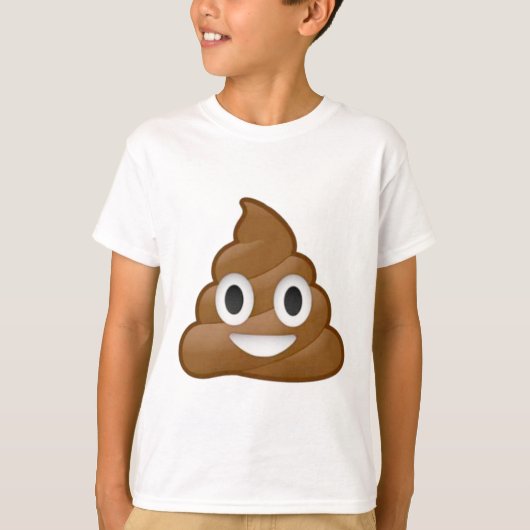 Poop emoji t-shirt (Voorkant)