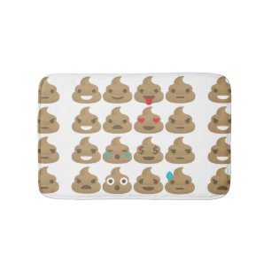 poop emojis badbadkamer badmat