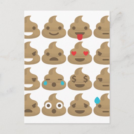 poop emojis briefkaart (Voorkant)