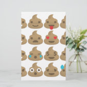 poop emojis briefpapier (Staand voorkant)
