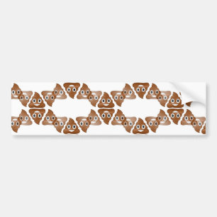 poop emojis bumpersticker