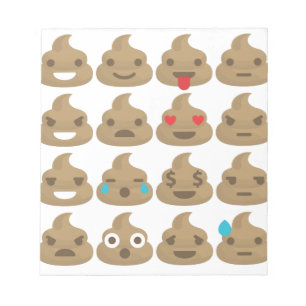 poop emojis notitieblok