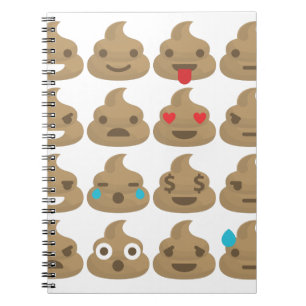poop emojis notitieboek