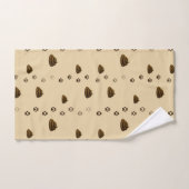 Poop & Empreintes de pattes Cute Messy Animaux Amo (Serviette à main)