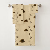 Poop- en Pawprinters Dierenvriend van berichtenpak Bad Handdoek (Insitu)