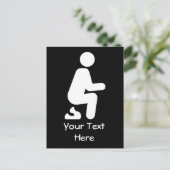 POOP Funny Customize Joke Briefkaart (Staand voorkant)