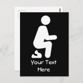 POOP Funny Customize Joke Briefkaart (Voorkant / Achterkant)