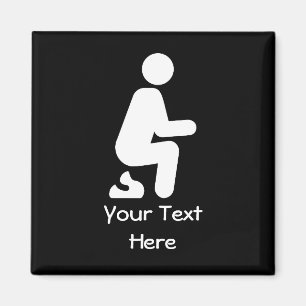 POOP Funny Customize Joke Magneet