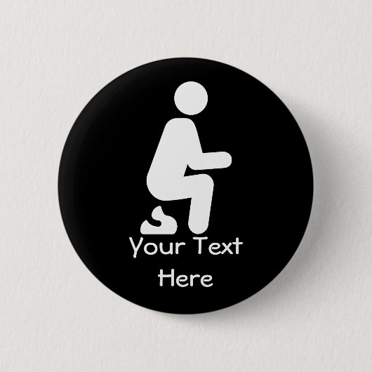POOP Funny Customize Joke Ronde Button 5,7 Cm (Voorkant)