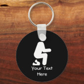POOP Funny Customize Joke Sleutelhanger (Voorkant)