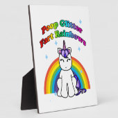 Poop Glitter Fart Rainbows Fotoplaat (Zijkant)