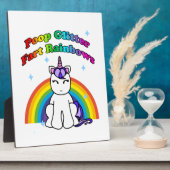 Poop Glitter Fart Rainbows Fotoplaat (Zijkant)