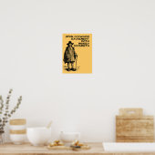 Poop Happens Funny Poster (Cuisine)