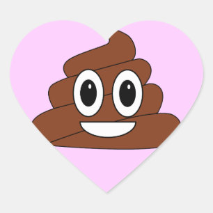Poop Hart Sticker