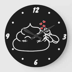 Poop in Love - Brootsch the PooPoo Grote Klok