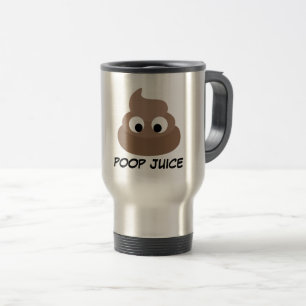 POOP JUS Drôle Café Voyage Mugs