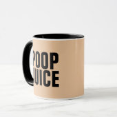 POOP JUS FUNNY DAD CAFÉ MUGS (Devant gauche)