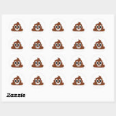 Poop Ronde Sticker (Vel)