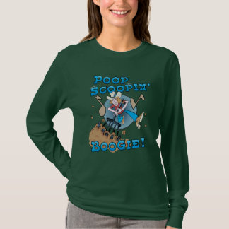 Poop Scoopin' Boogie-dames Lange hoes T-shirt