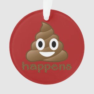 Poop vindt kerstversiering plaats ornament