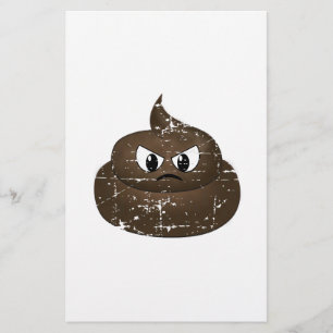 Poop voor de Cartoon van de benedenverdieping Briefpapier