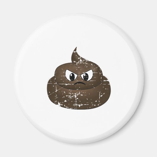 Poop voor de Cartoon van de benedenverdieping Magneet (Voorkant)