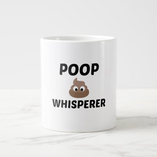 POOP WHISPERER EXTRA GROTE BEKER (Voorkant)