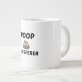 POOP WHISPERER EXTRA GROTE BEKER (Voorkant rechts)