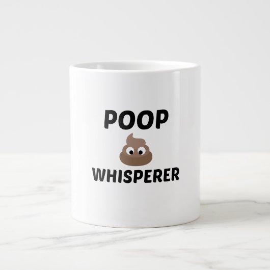 POOP WHISPERER EXTRA GROTE BEKER (Voorkant)