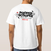 Pooper Scooper t-shirt de promotion commerciale (Dos)
