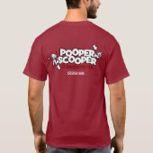 Pooper Scooper t-shirt de promotion commerciale (Dos)