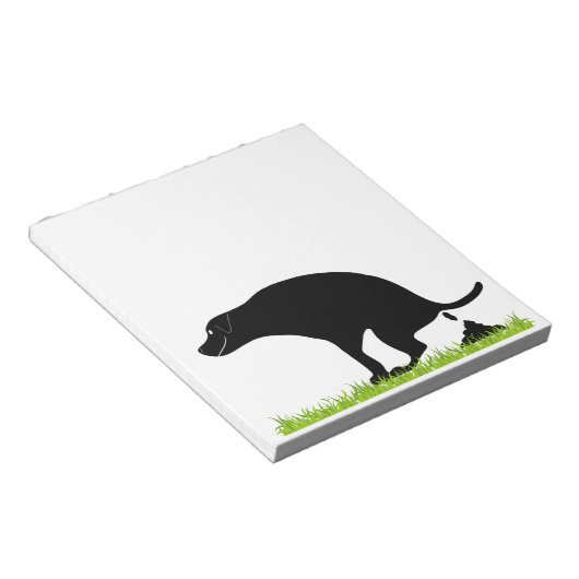Pooping Dog Notitieblok (Schuin)