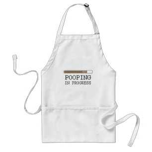Pooping in uitvoering baby T-shirt Standaard Schort