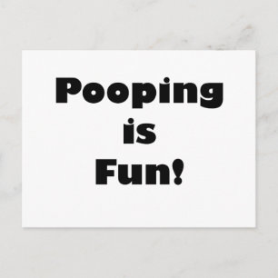 Pooping is Fun. Briefkaart