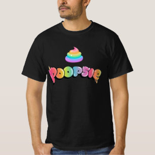 Poopsie (regenboogkleurige poep) t-shirt