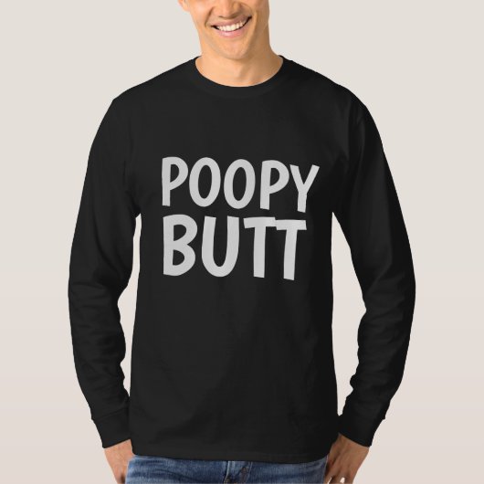 POOPY BUTT FUNNY T-SHIRTS (Devant)